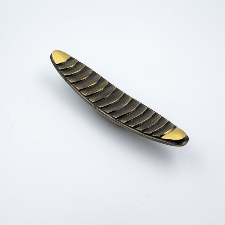 Oval Solid Brass Cabinet Handle – Brass wardrobe handles — view 8