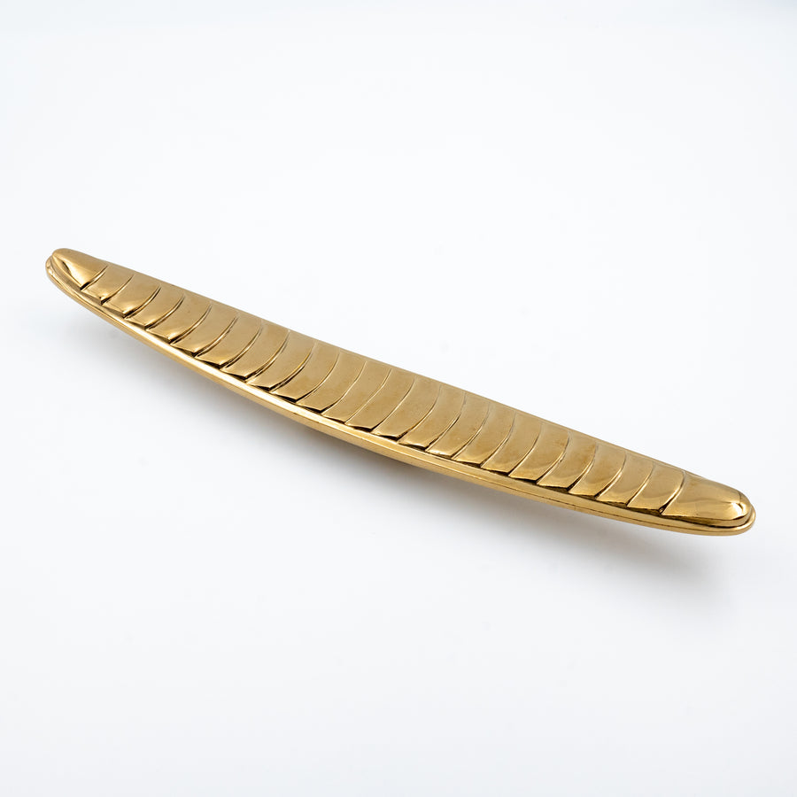 Oval Solid Brass Cabinet Handle – Brass wardrobe handles — view 9