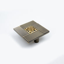 Square Solid Brass Push Plate – Brass Knob — view 3