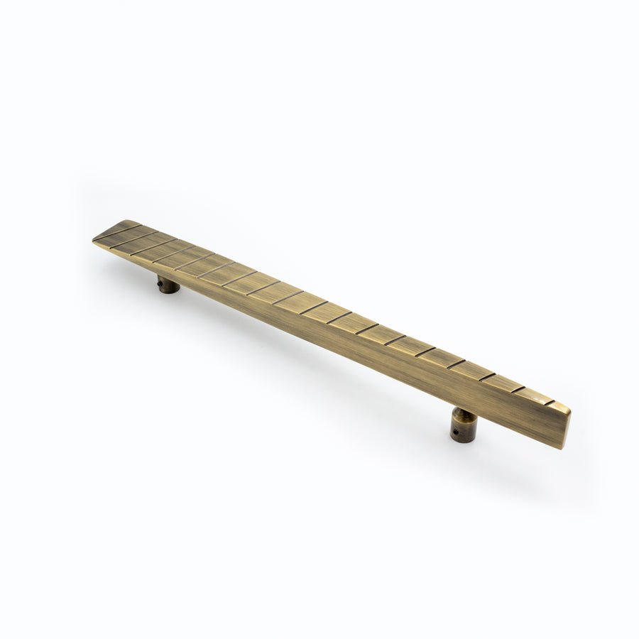 Curator Curved Brass Door Handle – Brass handles — view 2