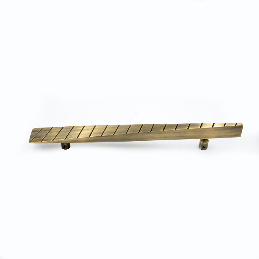 Curator Curved Brass Door Handle – Brass handles — view 3