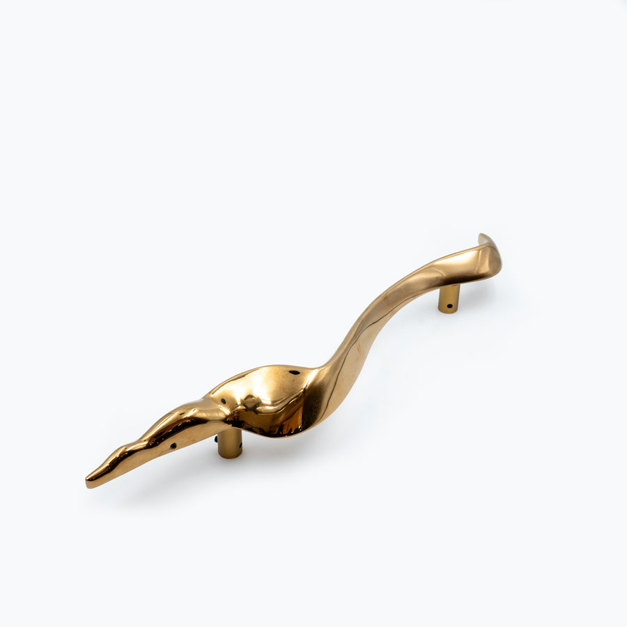 Signature Slim Brass Door Handle – Brass handles — view 4