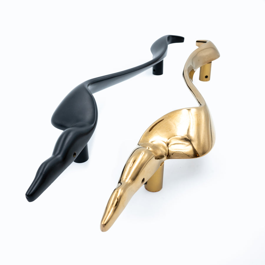 Signature Slim Brass Door Handle – Brass handles — view 3