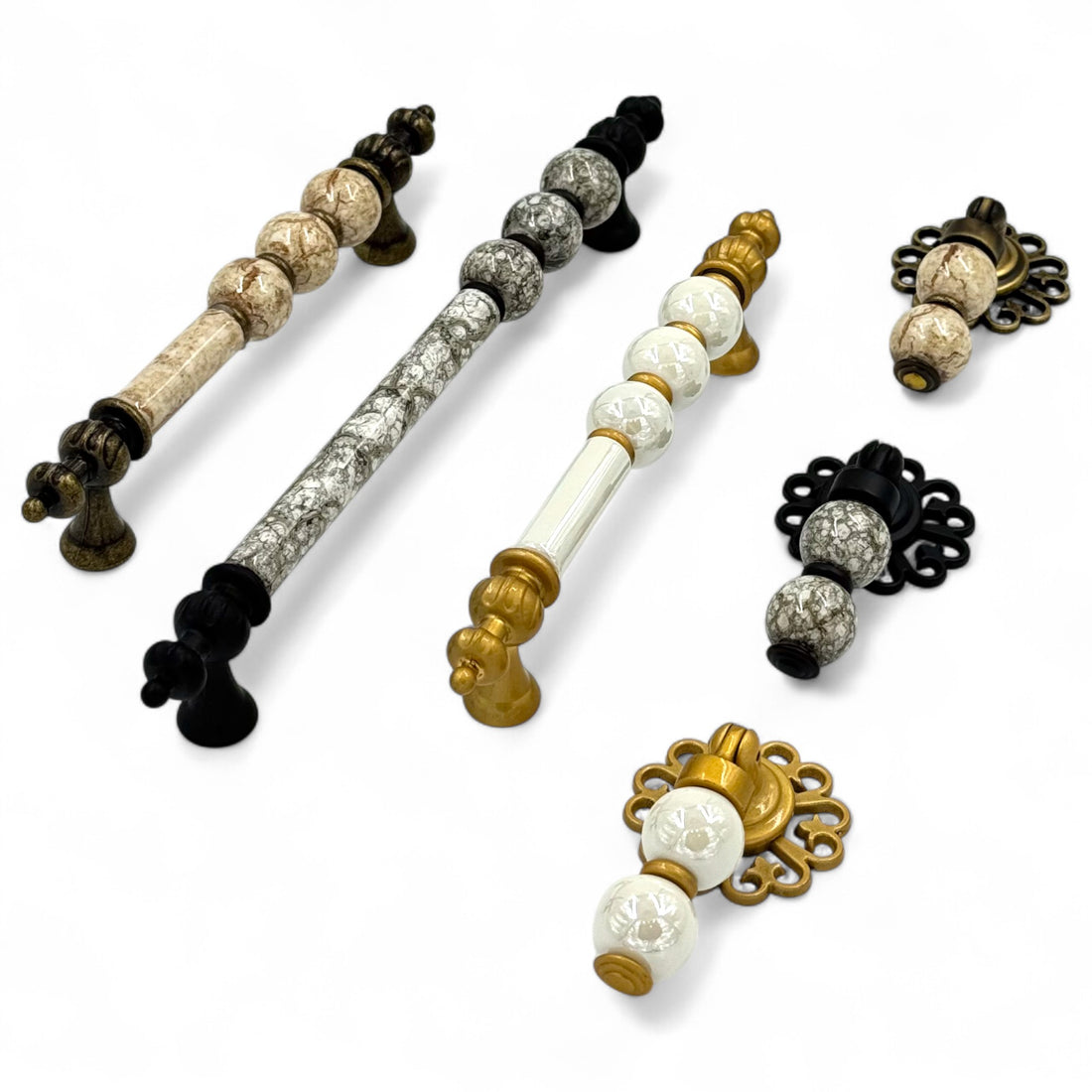 Venezia Bead Bar Handle – Ceramic drawer handle