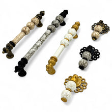Venezia Bead Bar Handle – Ceramic drawer handle — view 3
