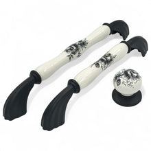 Lumiere Floral Painted Bar Handle – Ceramic drawer handle — view 7