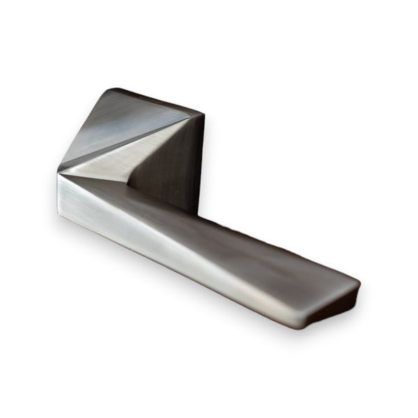 Satin Lever Mortise Set –Mortise Handles — alternate view