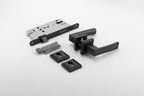 Antiqua Brass Full-Lock Mortise Set – Brass Mortise Handles