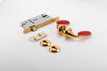 Bella Leather Full-Lock Mortise Set – Brass Mortise Handles