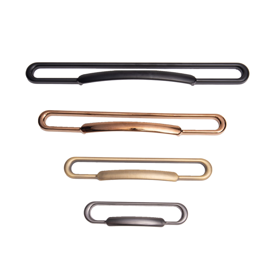 Graphite Slim Cabinet Handle – Zinc drawer handle — view 6