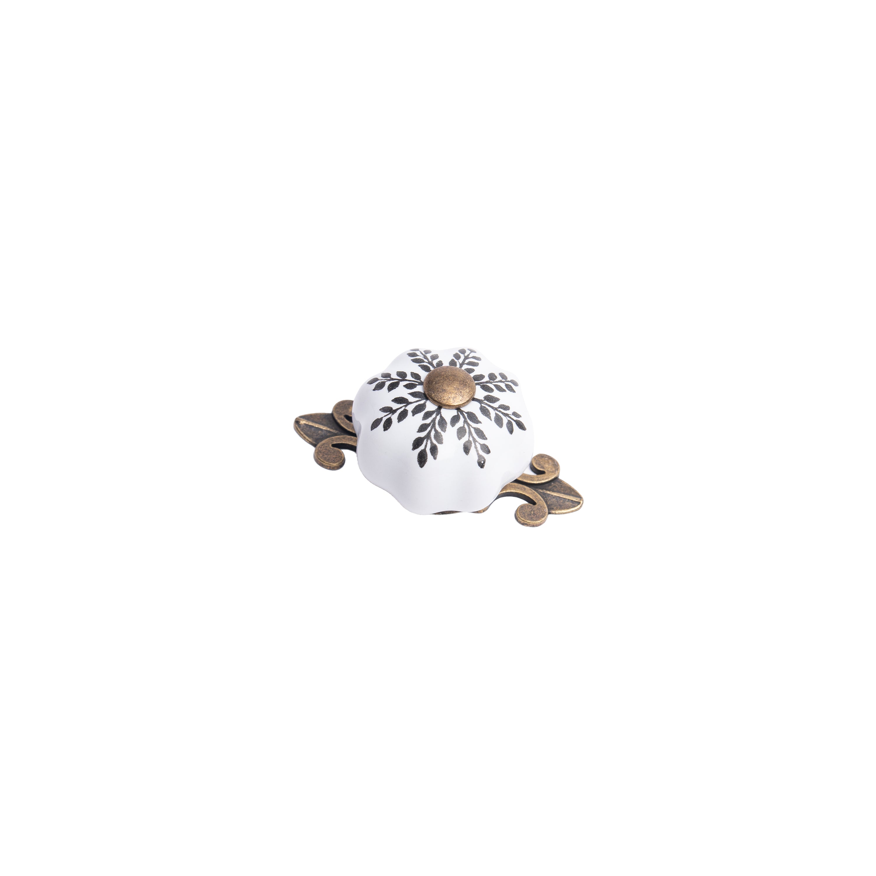 Champagne Pumpkin Ribbed Knob – Ceramic Knob