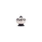 Porcelain Squat Pumpkin Knob – Ceramic Knob
