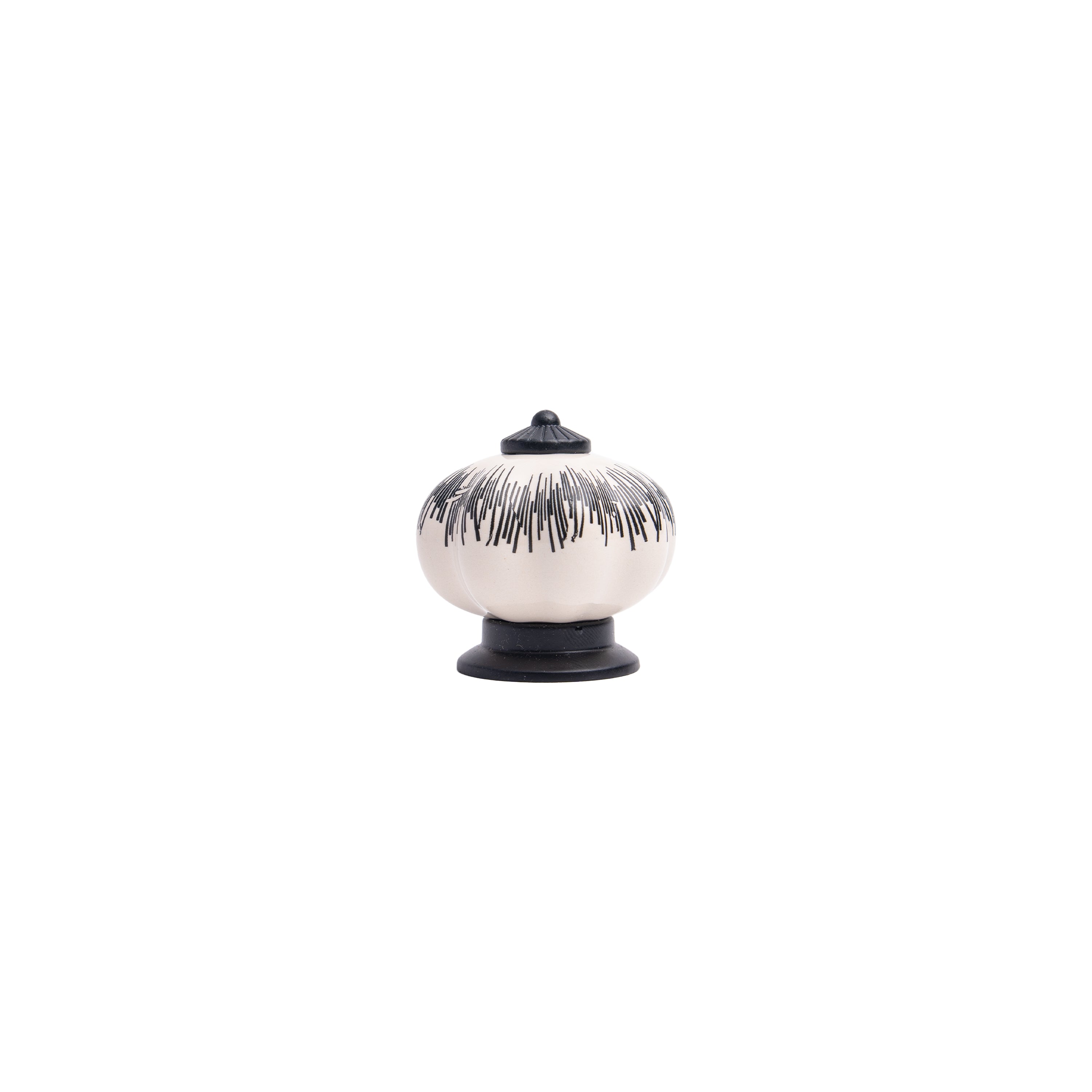Porcelain Squat Pumpkin Knob – Ceramic Knob