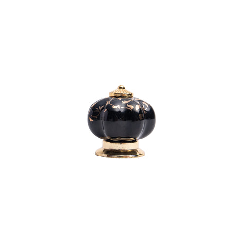 Bisque Squat Pumpkin Knob – Ceramic Knob