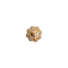 Creme Squat Pumpkin Knob – Ceramic Knob — view 2