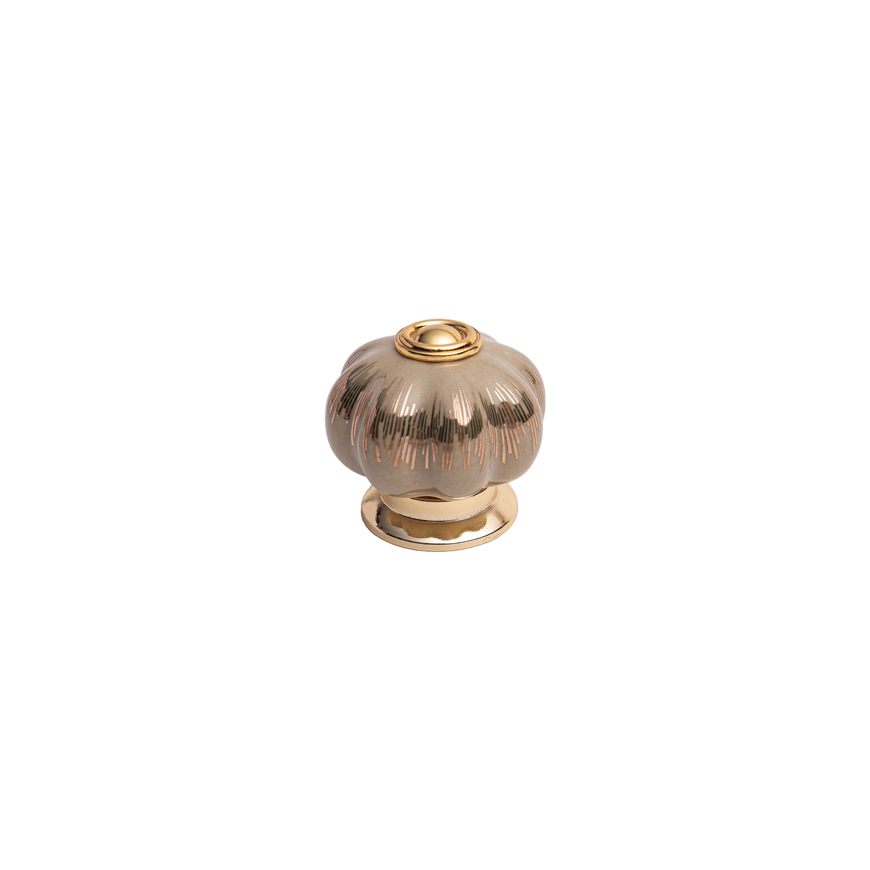 Matte Squat Pumpkin Knob – Ceramic Knob