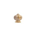 Creme Squat Pumpkin Knob – Ceramic Knob