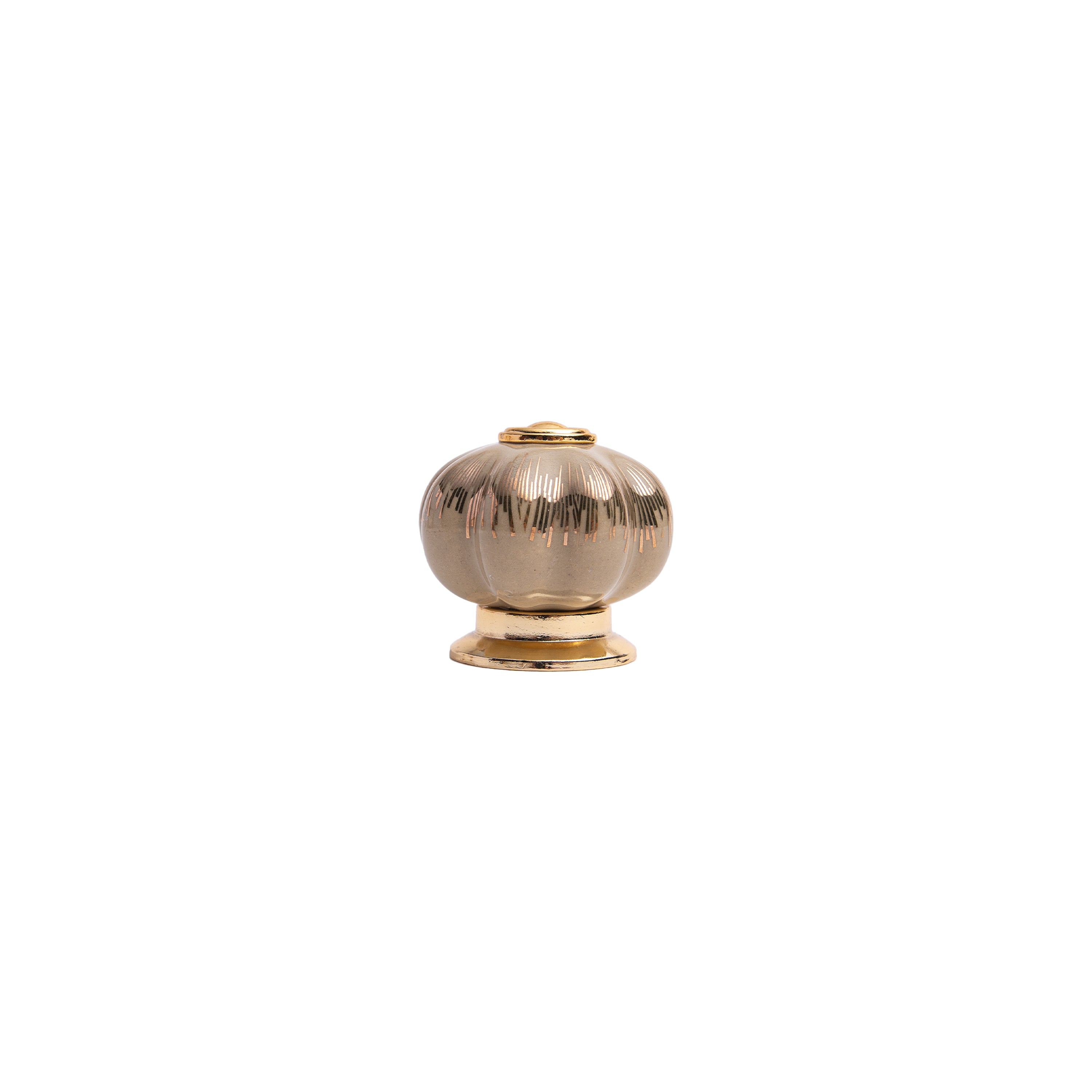 Matte Squat Pumpkin Knob – Ceramic Knob