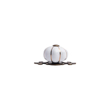 Ivory Pumpkin Ribbed Knob – Ceramic Knob — view 3