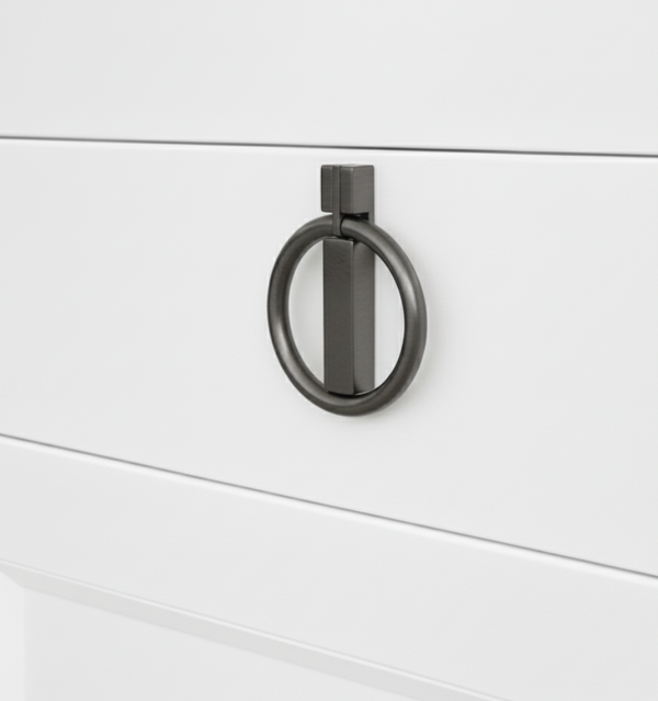 Crest Arch Bar Knob in Matte Black