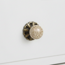 Lotus Crackle Globe Knob – Ceramic Knob — view 1