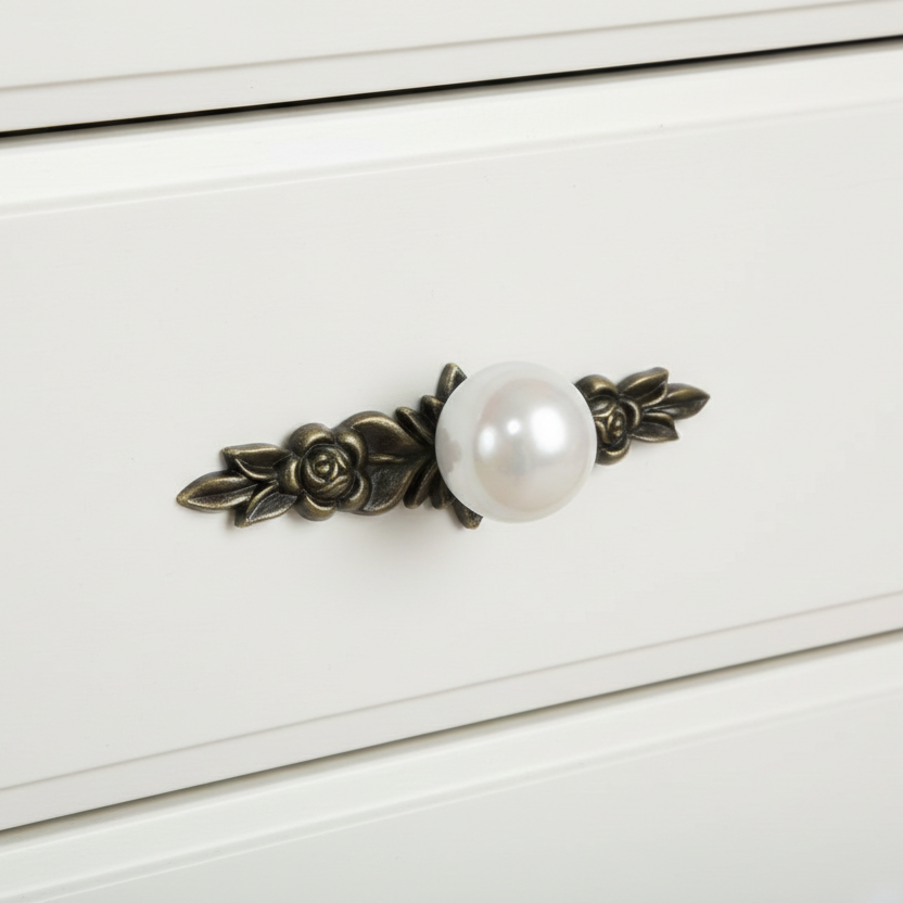 Rosa Bloom Globe Knob – Ceramic Knob