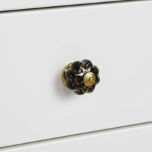 Bisque Squat Pumpkin Knob – Ceramic Knob — view 1