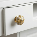 Creme Squat Pumpkin Knob – Ceramic Knob