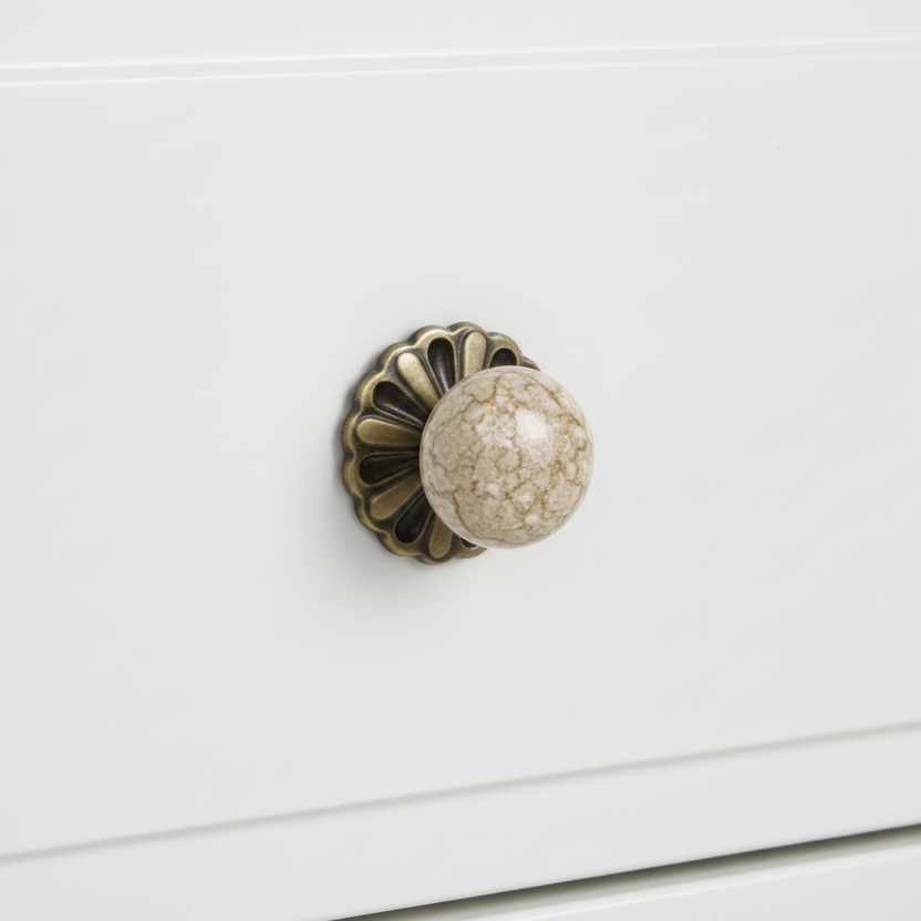 Petal Drift Dome Knob – Ceramic Knob