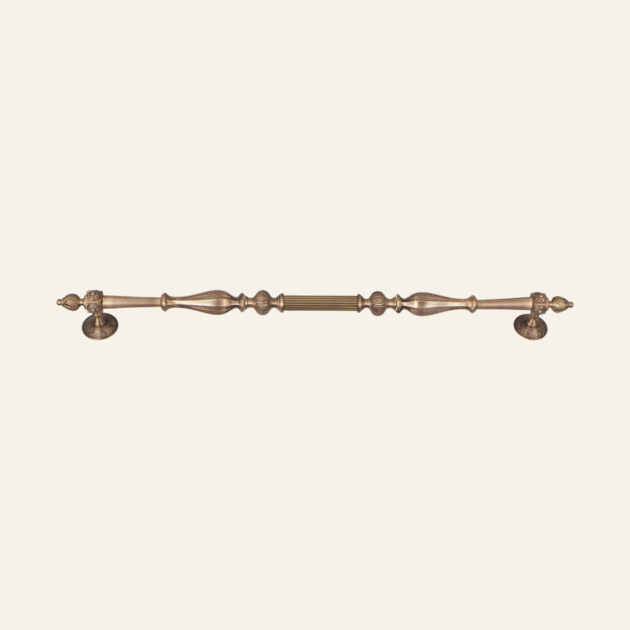 Altona solid brass pull handle, horizontal profile detail