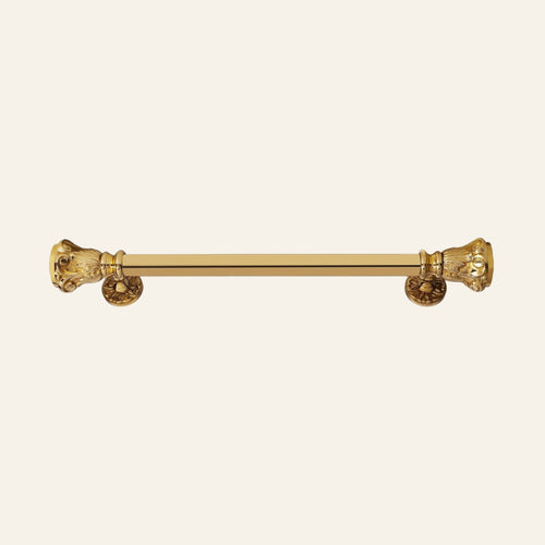 Anzer solid brass pull handle, full length profile