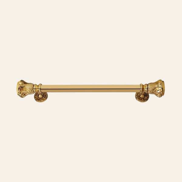 Anzer solid brass pull handle, full length profile