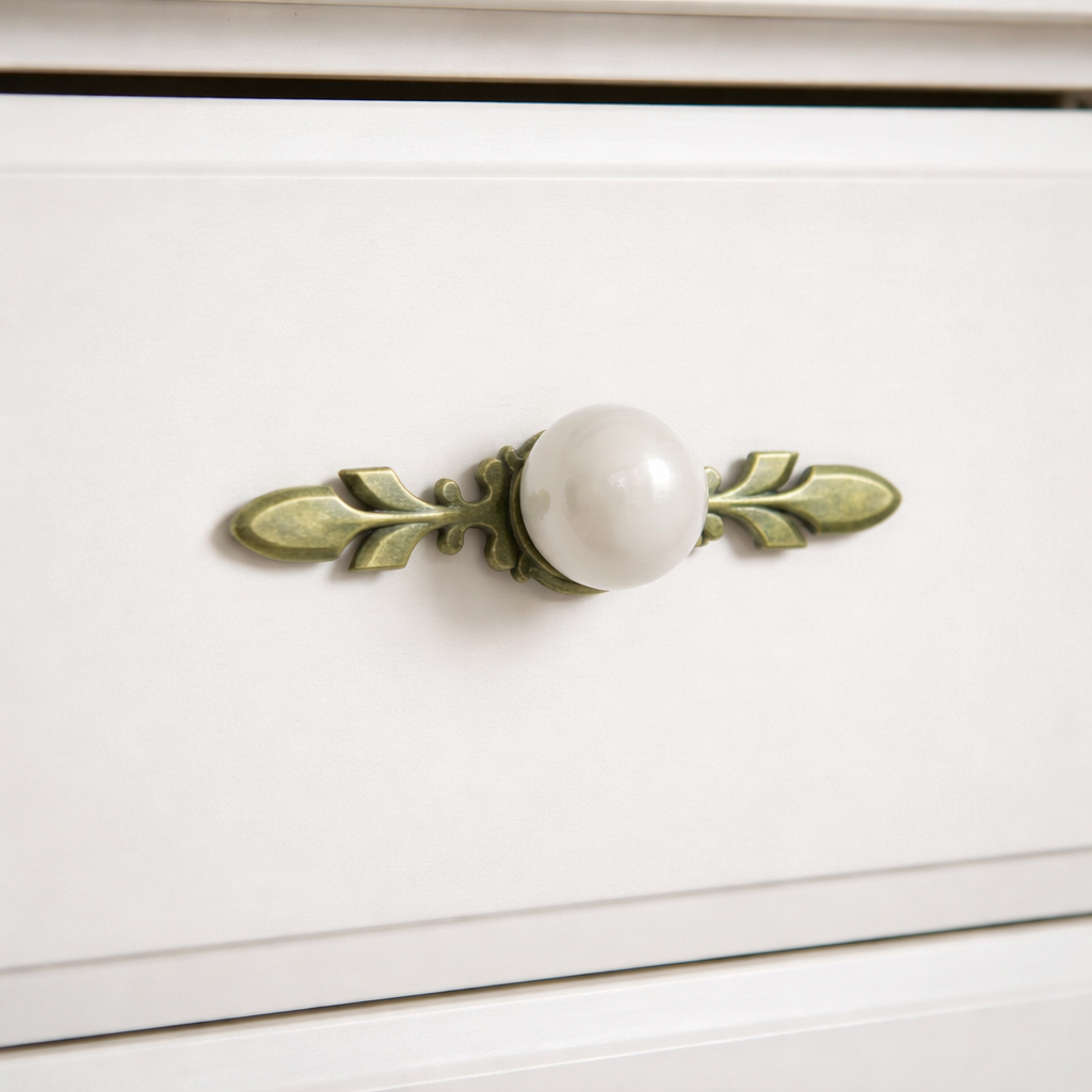 Verdana Leaf Globe Knob – Ceramic Knob