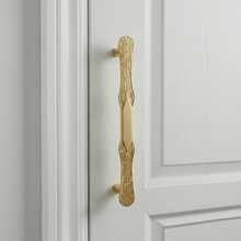 Bark Textured Brass Door Handle – Brass handles — view 2