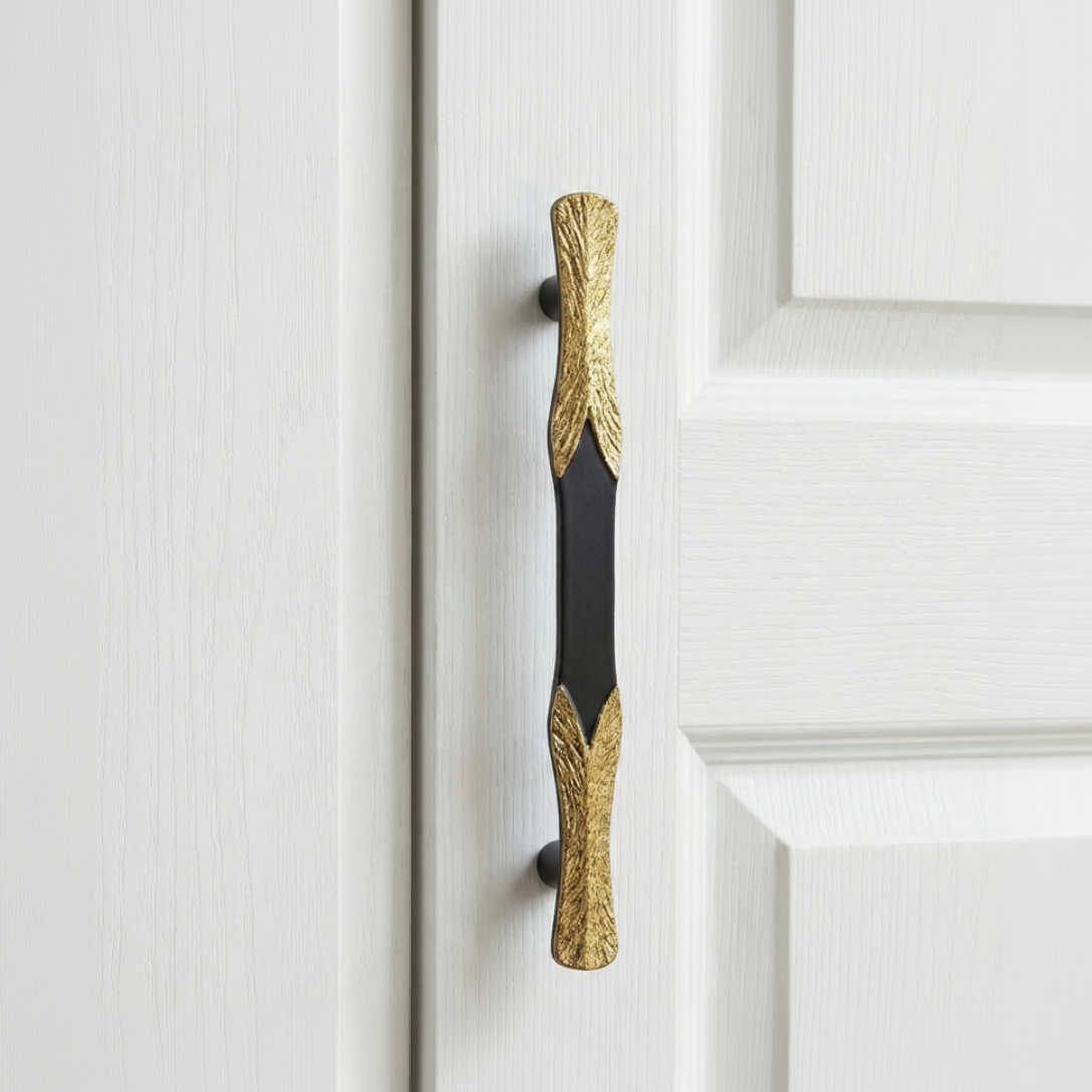 Bark Textured Brass Door Handle – Brass handles