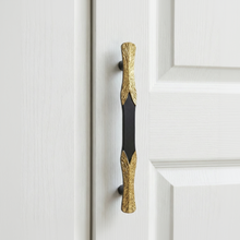 Bark Textured Brass Door Handle – Brass handles — view 1