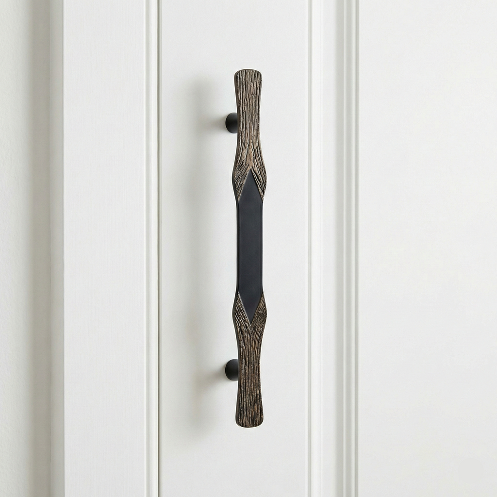 Bark Textured Brass Door Handle – Brass handles