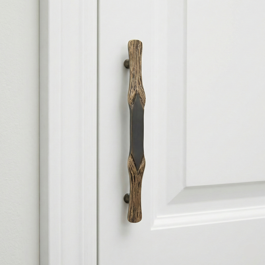 Bark Textured Brass Door Handle – Brass handles