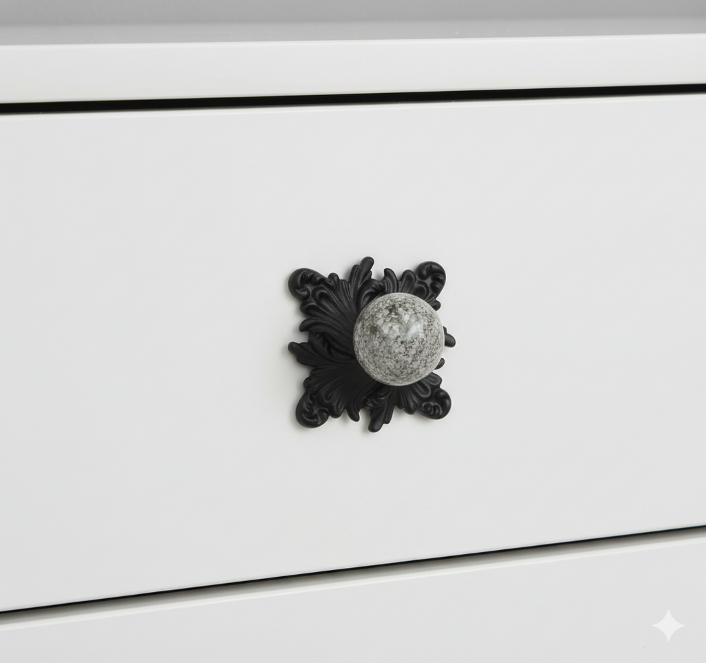 Solstice Sunburst Dome Knob – Ceramic Knob
