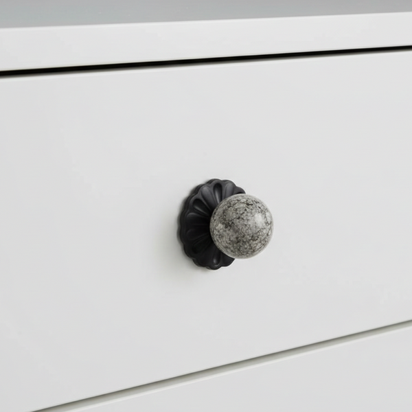 Petal Drift Dome Knob – Ceramic Knob — alternate view