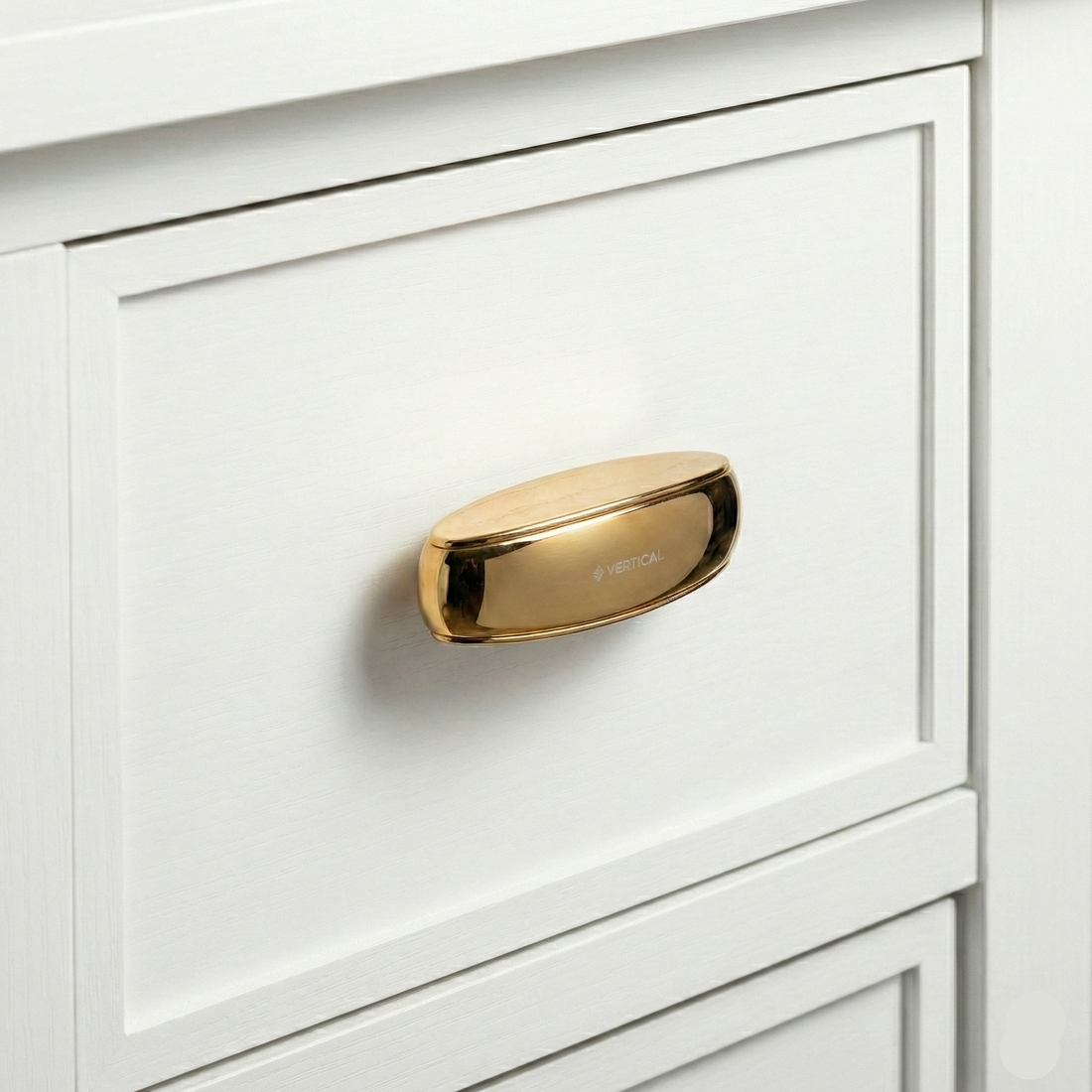 Duo-Finish Flat Bar Knob – Zinc Knob