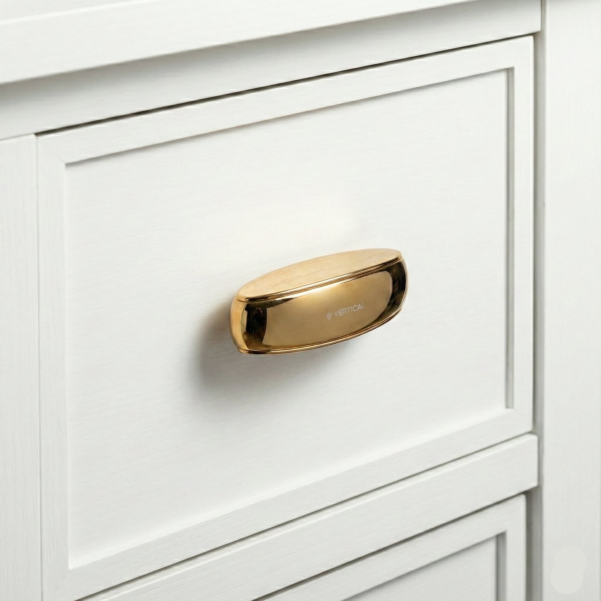 Duo-Finish Flat Bar Knob – Zinc Knob