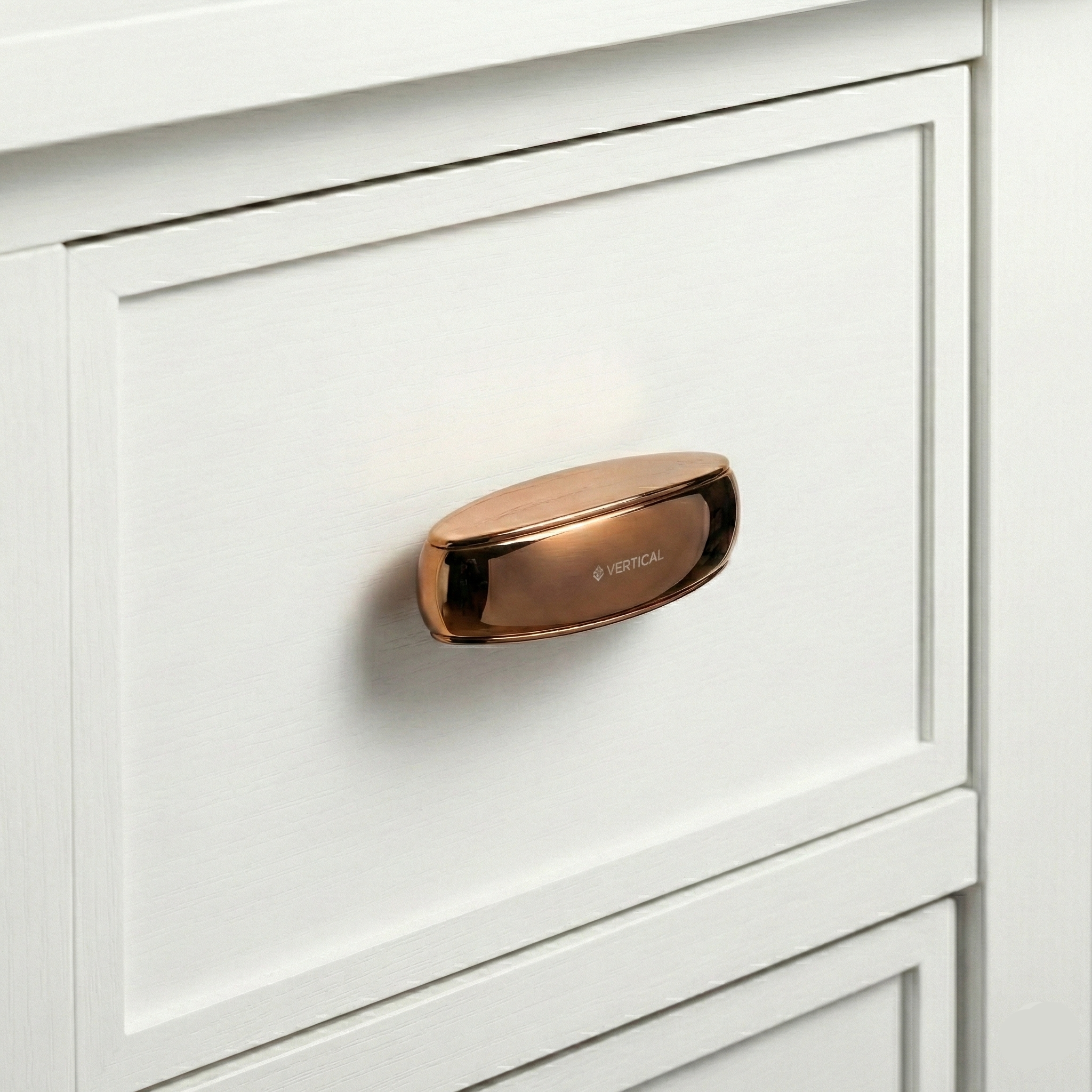Duo-Finish Flat Bar Knob – Zinc Knob