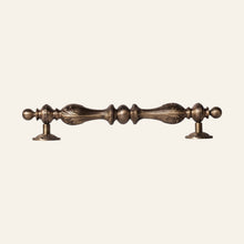 Dragos solid brass pull handle, full length profile