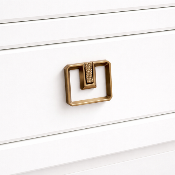 Roundel Arch Knob – Zinc Knob — alternate view
