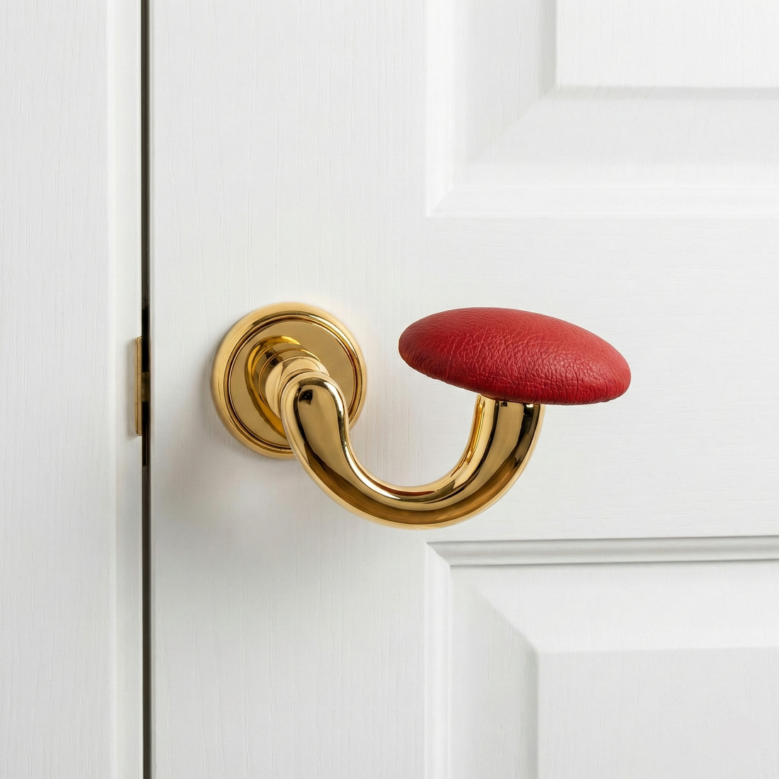 Magnifica Leather Full-Lock Mortise Set – Brass Mortise Handles