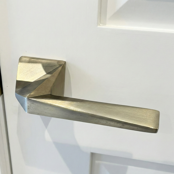 Satin Lever Mortise Set