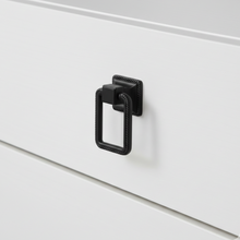 Kare Square Ribbed Knob – Zinc Knob — view 2