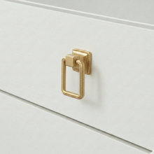 Kare Square Ribbed Knob – Zinc Knob — view 1