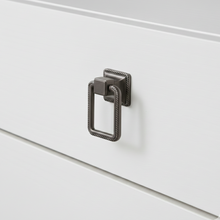 Kare Square Ribbed Knob – Zinc Knob — view 3